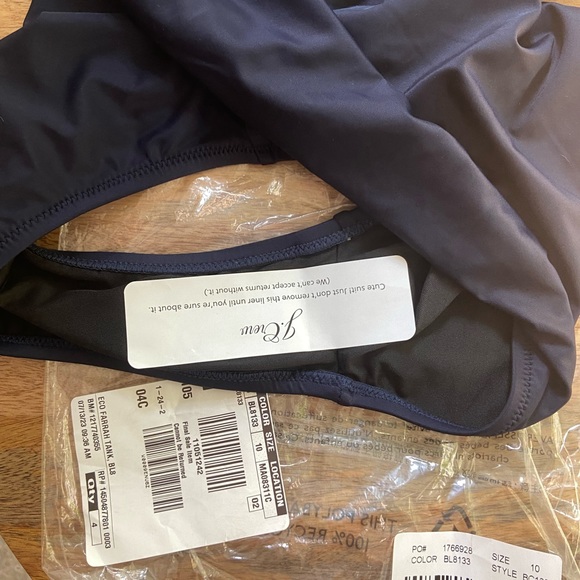 New With Tags J Crew One Piece Plunge Sizes 8 AND 10 Navy NWT - Picture 4 of 12
